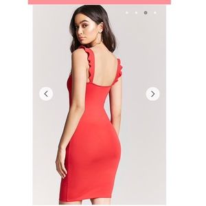 Forever21 Ruffle Red Dress